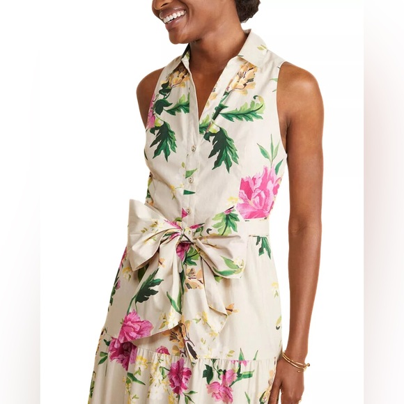 NWT Vineyard Vines Kentucky Derby Tiered Maxi Dress, Size 12 - Picture 3 of 5